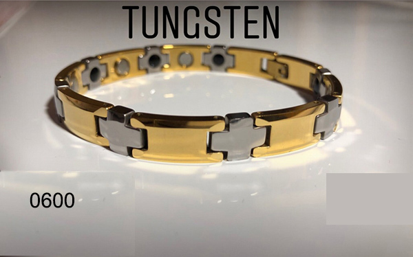0600 Tungsten Gold Bracelet Two Tone Level 3