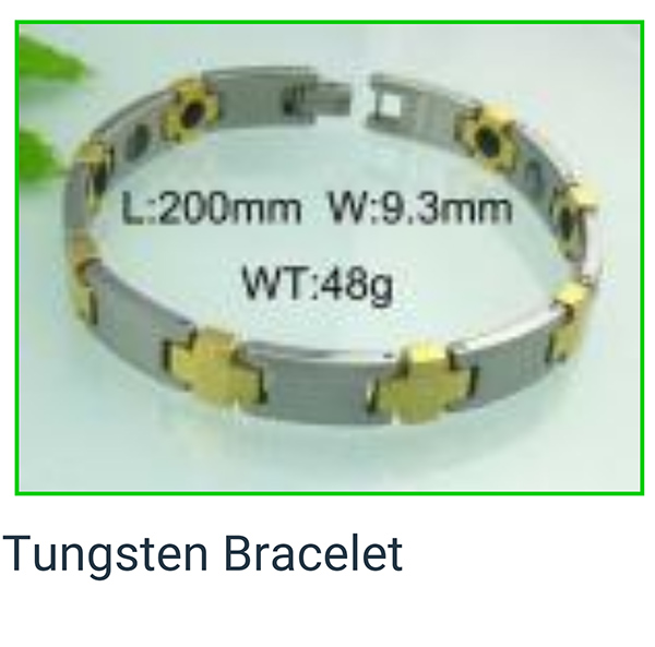 0500 - Tungsten Bracelet Two Tone  Level 3