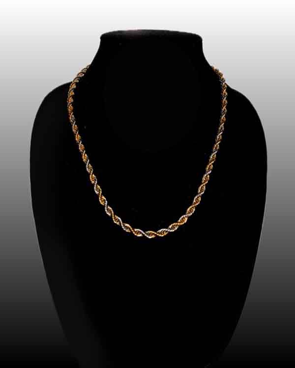 Level-1 2 Tone Yellow and Gold Grounding Frequency Necklaces