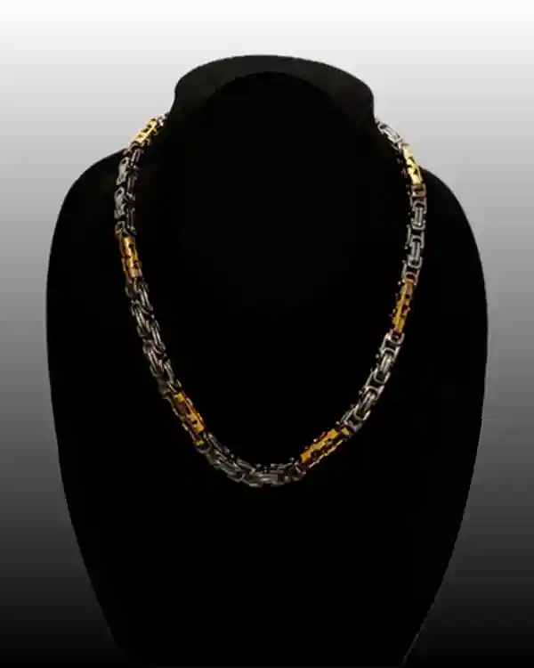 Level-1 2 Tone Yellow and Gold Grounding Frequency Necklaces